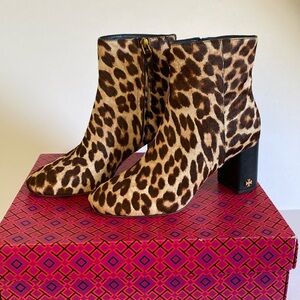 Tory Burch Brooke Leopard Print Bootie
